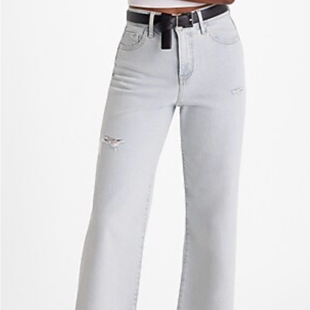 Women’s Express Jeans High Rise Stretch Wide Leg Size 8S